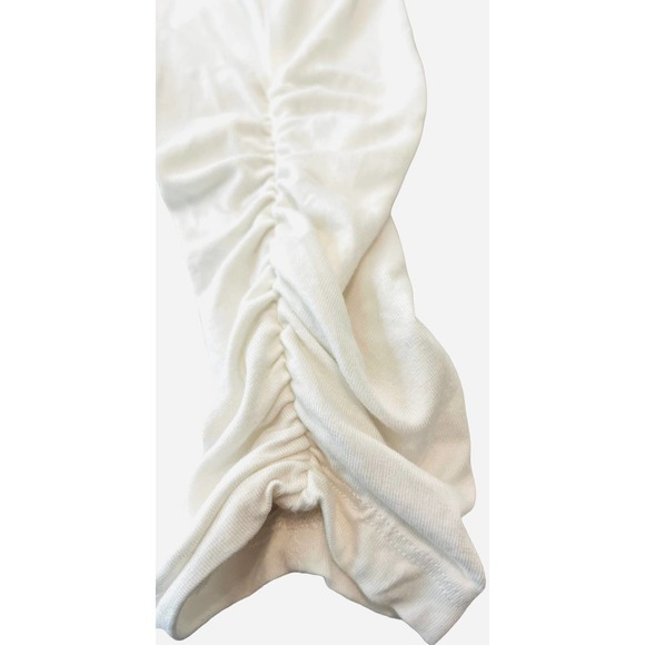 ESPIRIT LONG SLEEVE ROUND NECK TUNIC TOP, WOMENS, XL, WHITE, FANCY SLEEVES - Picture 7 of 9